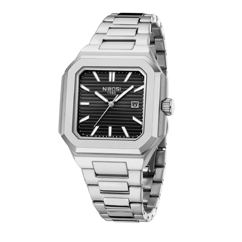 Santos Steel-Black Dial