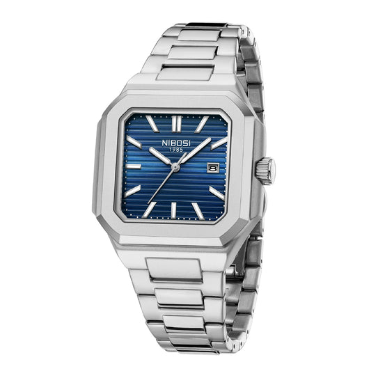 Santos Steel-Blue Dial