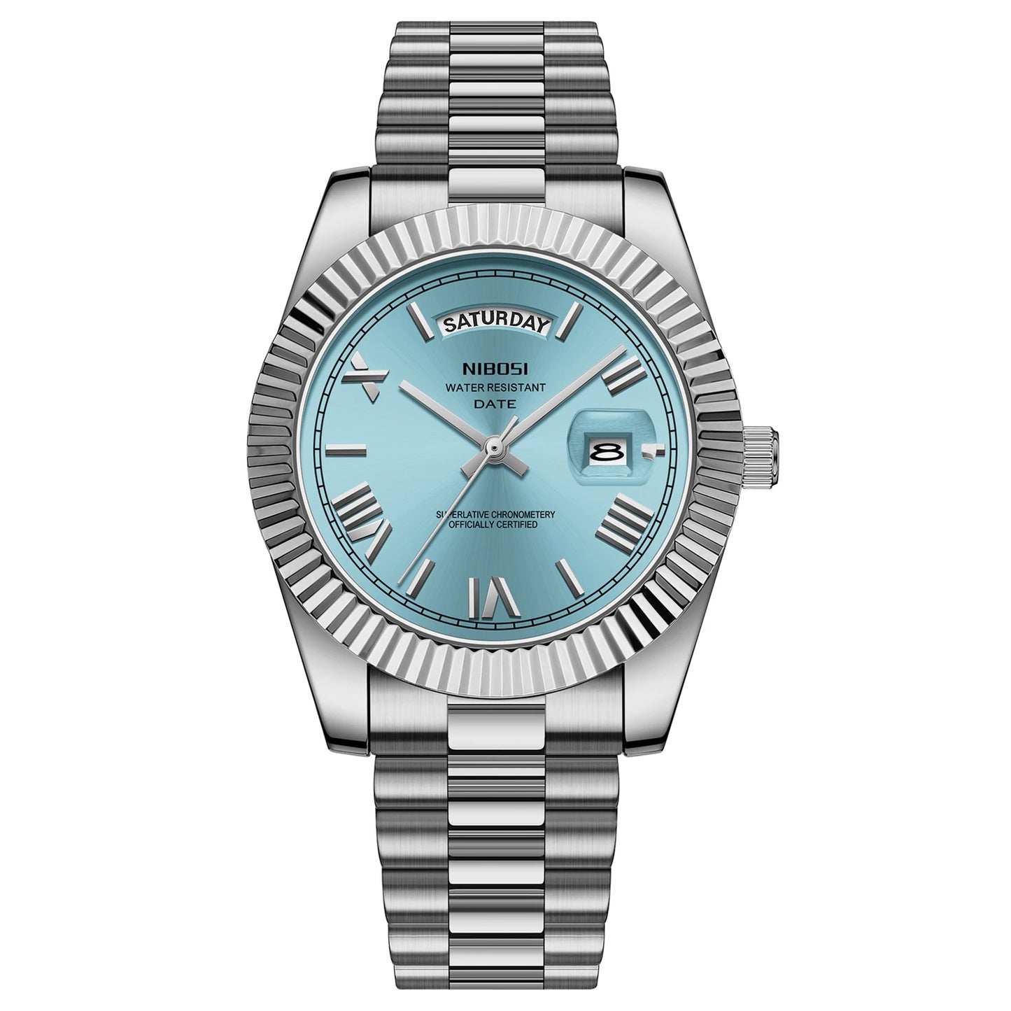 Day-Date Steel-Ice Blue Dial