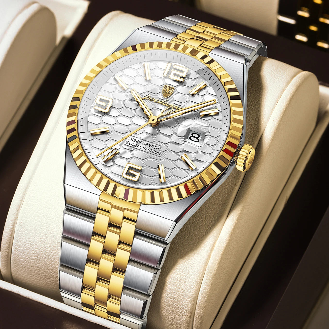 Land-Dweller Steel/Gold-White Dial
