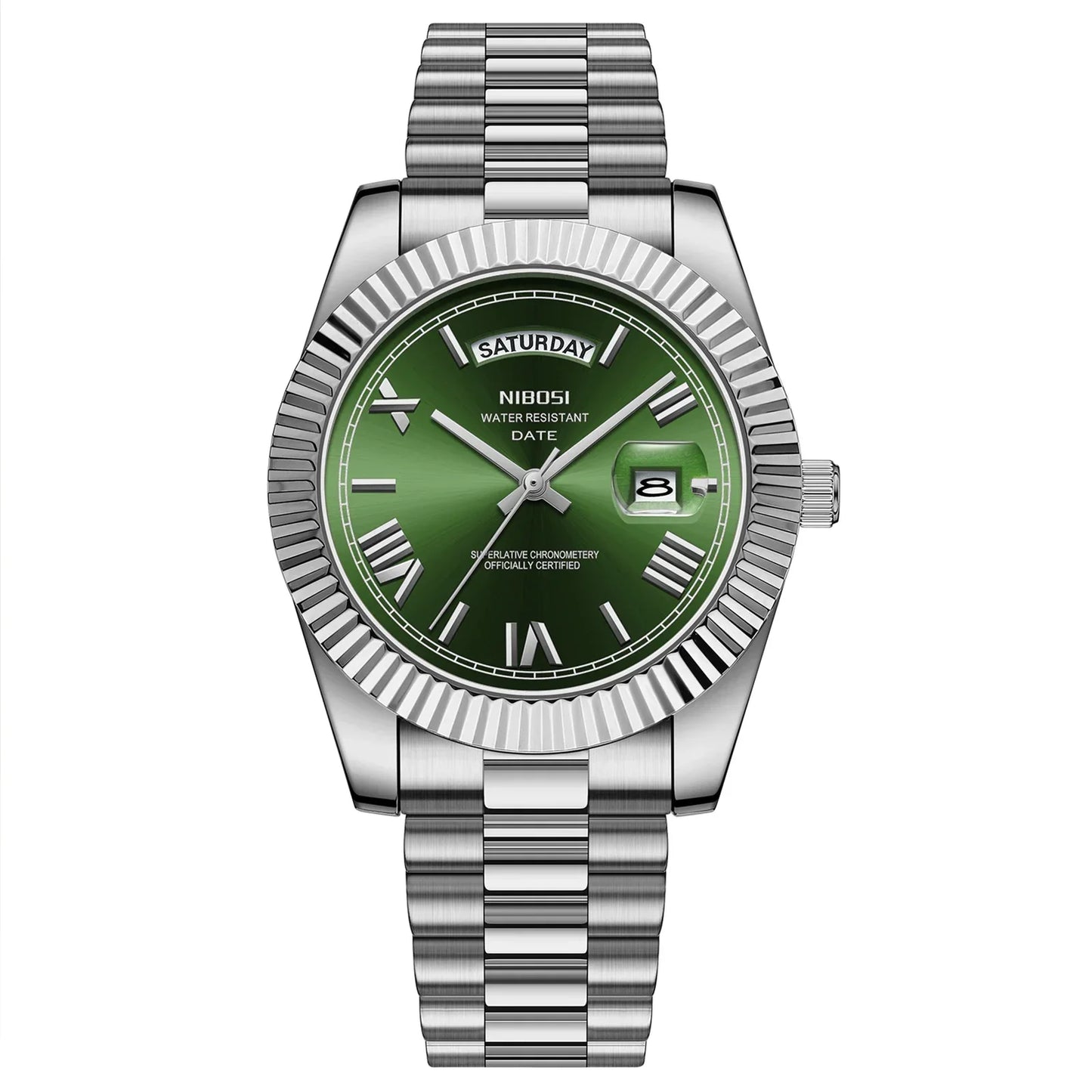 Day-Date Steel-Green Dial