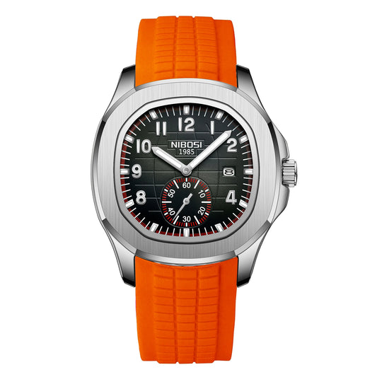 Aquanaut Orange/Steel-Black Dial
