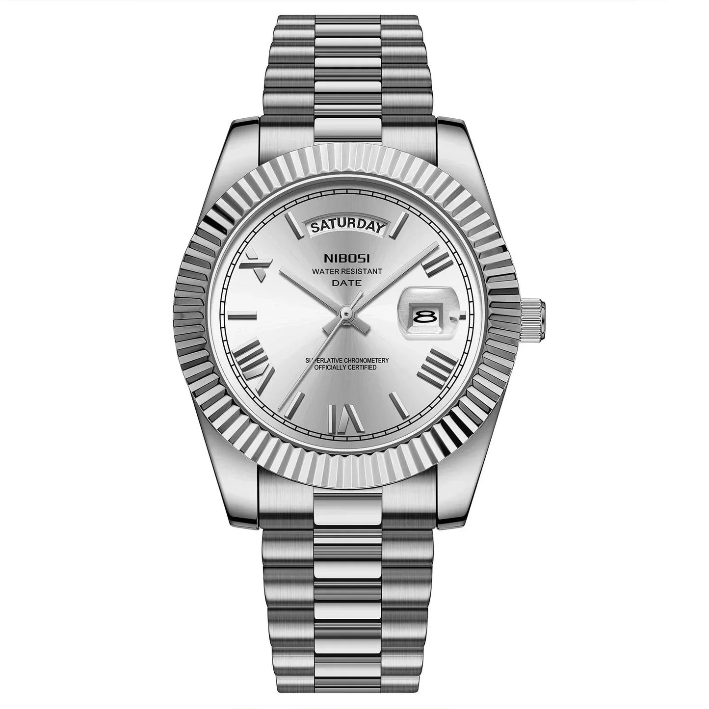 Day-Date Steel-Silver Dial
