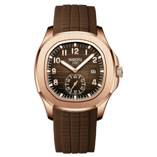 Aquanaut Rose Gold-Chocolate Brown Dial