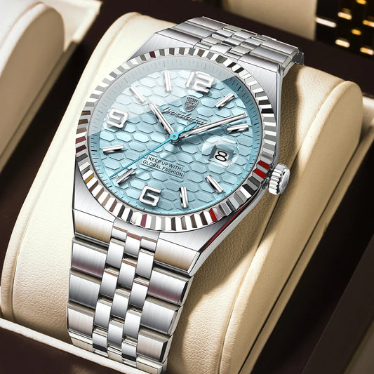 Land-Dweller Steel-Ice Blue Dial